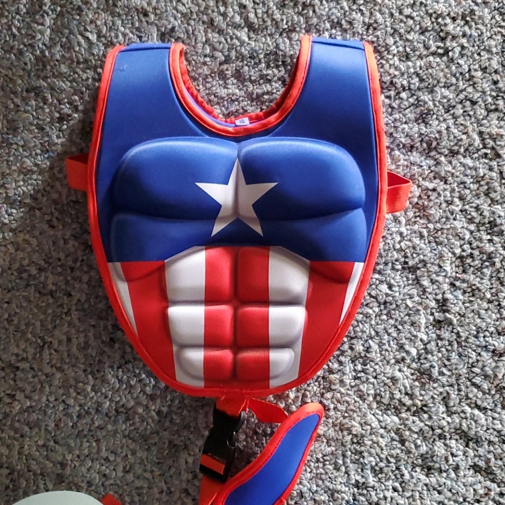 NWOT Captain America swim vest